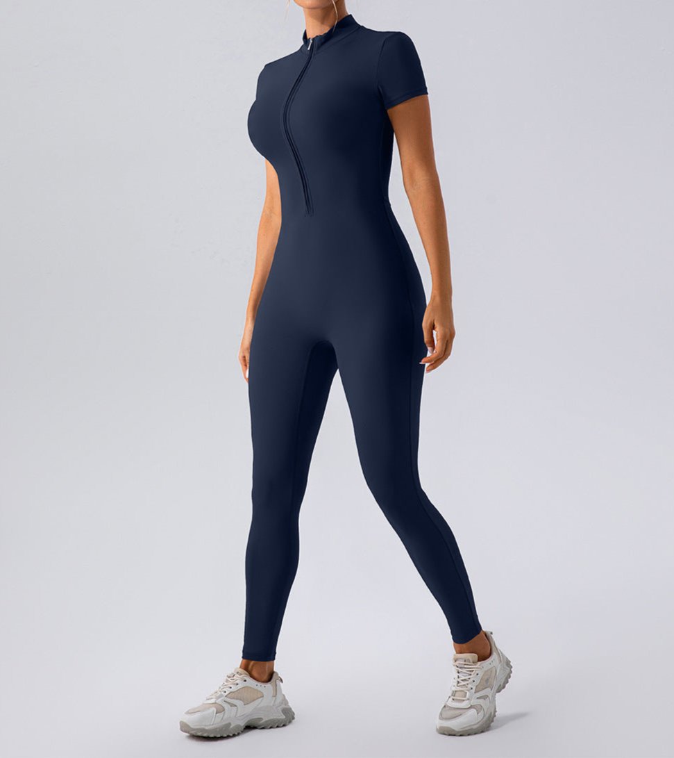 ZIPPER JUMPSUIT "NAVY"
