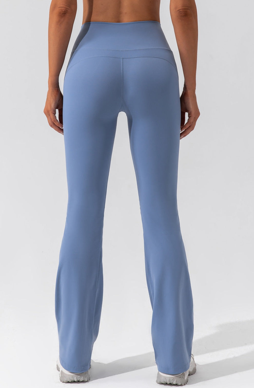 V-Waist Wide-Leg Yoga Pants "BLUE"