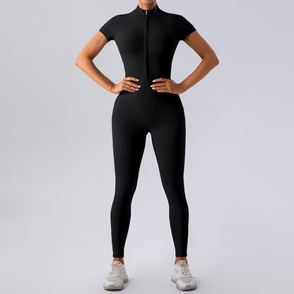 ZIPPER JUMPSUIT "BLACK"