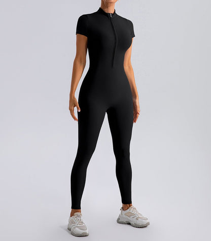 ZIPPER JUMPSUIT "BLACK"