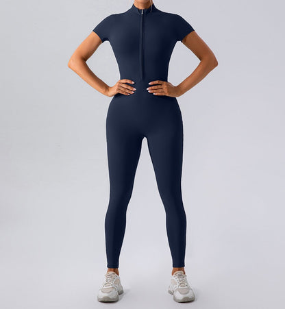 ZIPPER JUMPSUIT "NAVY"