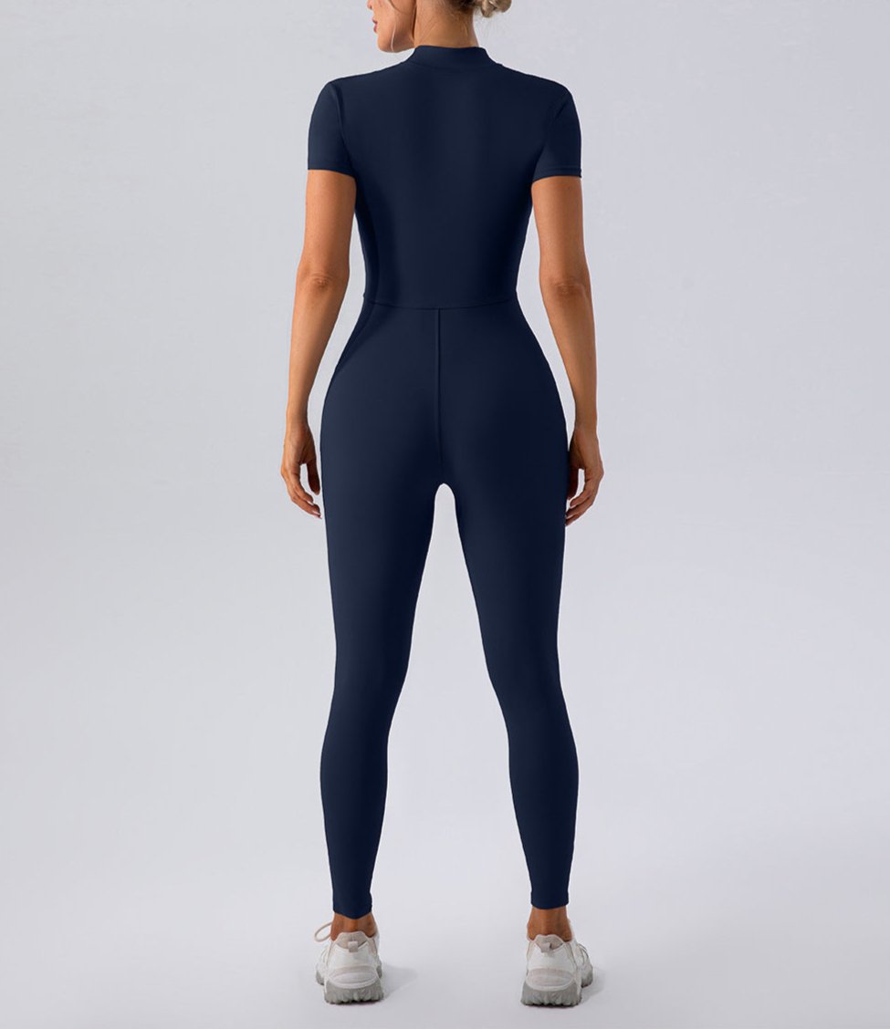 ZIPPER JUMPSUIT "NAVY"
