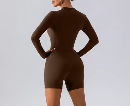 BODYSUIT ZIP "BROWN"